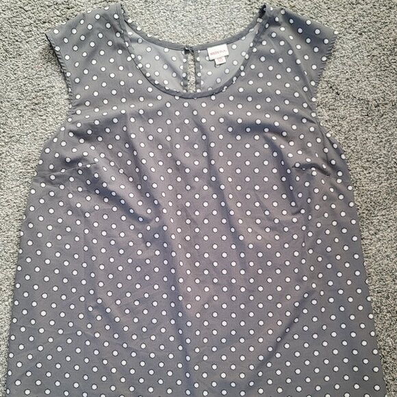 ***Merona  Grey Polyester Sleeveless Blouse XXL*** - Picture 5 of 12
